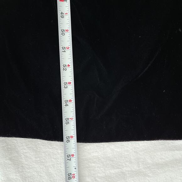 Michael Marcella Vtg 80s Dress Women 10 Black Velvet Gown Puff Pearl Sleeve NWT - Picture 11 of 11